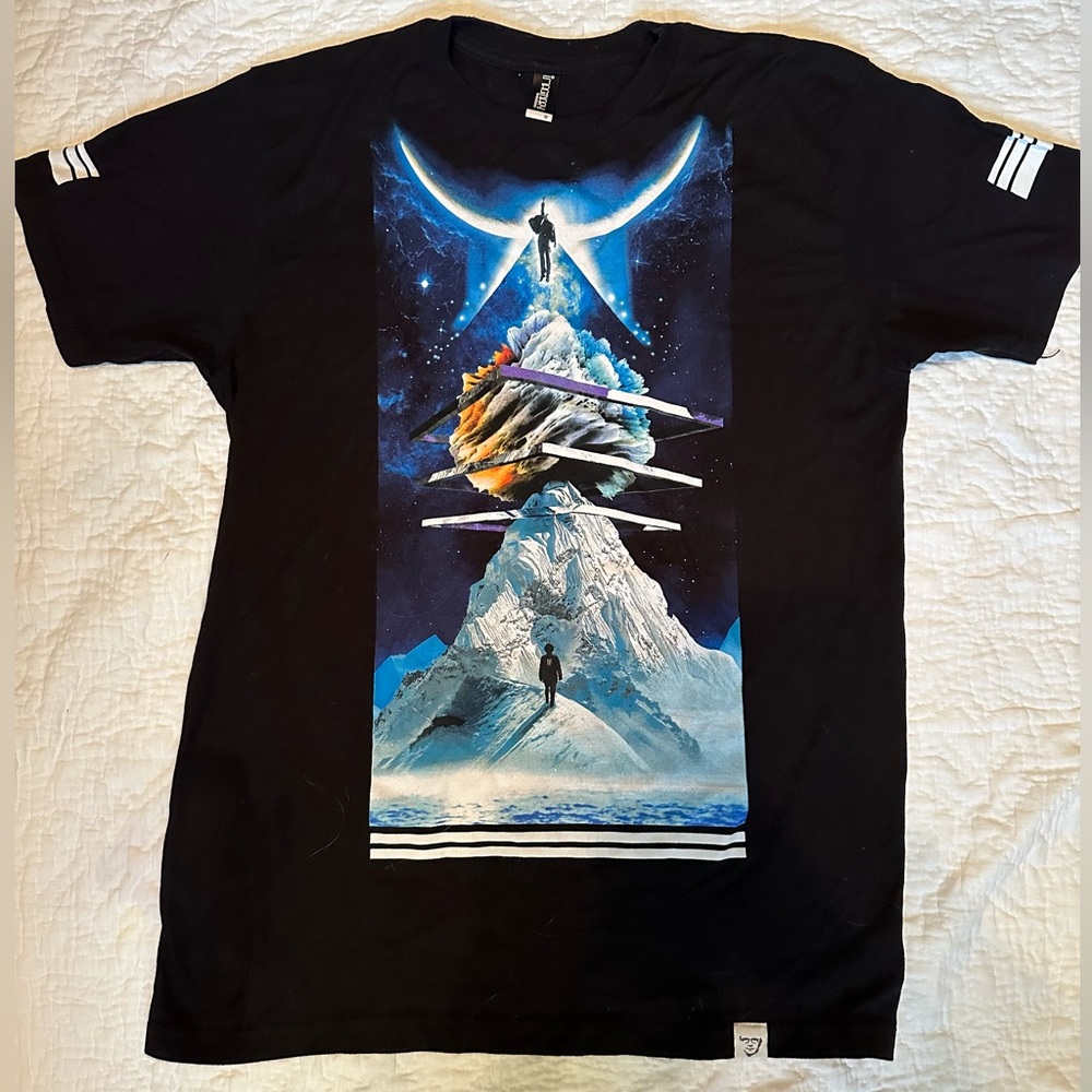 Imaginary Foundation Ice and Space Graphic Tee Black Medium